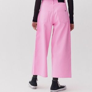 Lazy Oaf - Pink wide leg jean